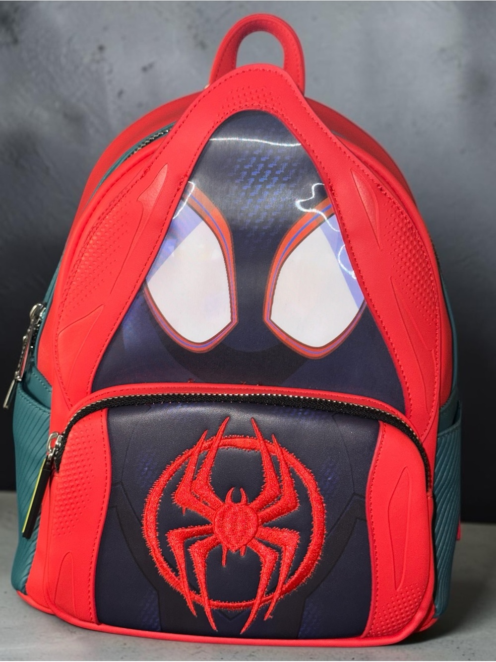 Loungefly Marvel Spiderverse Miles Morales Lenticular Cosplay Mini Backpack